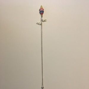 Ice cream necklace with two BFF charms.